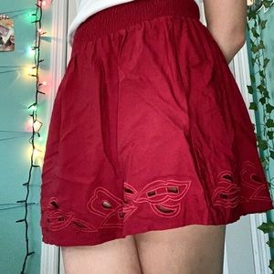 Cute red skirt